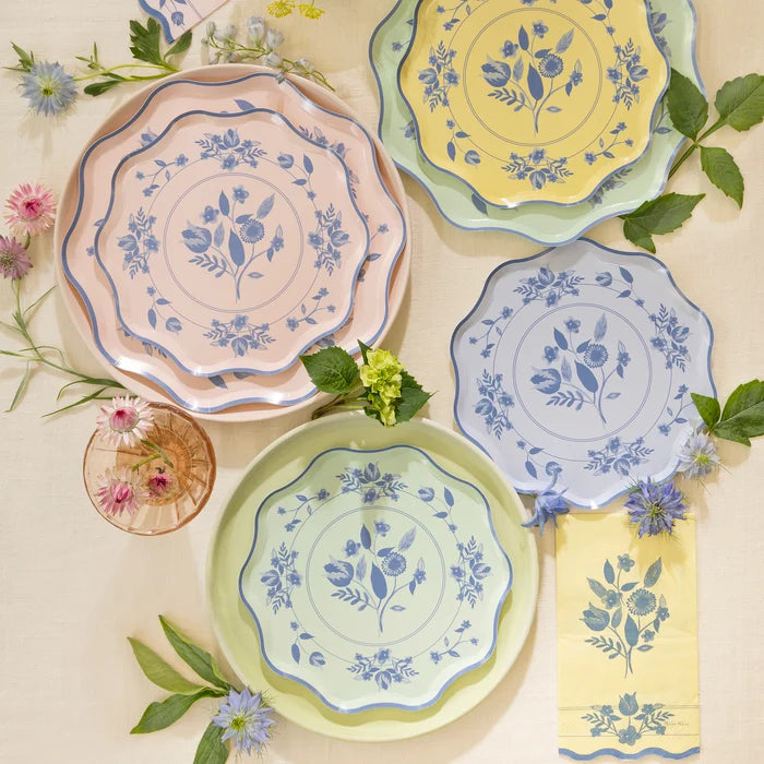 Vintage Floral Platos Grandes
