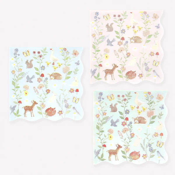 servilletas pequeños animales