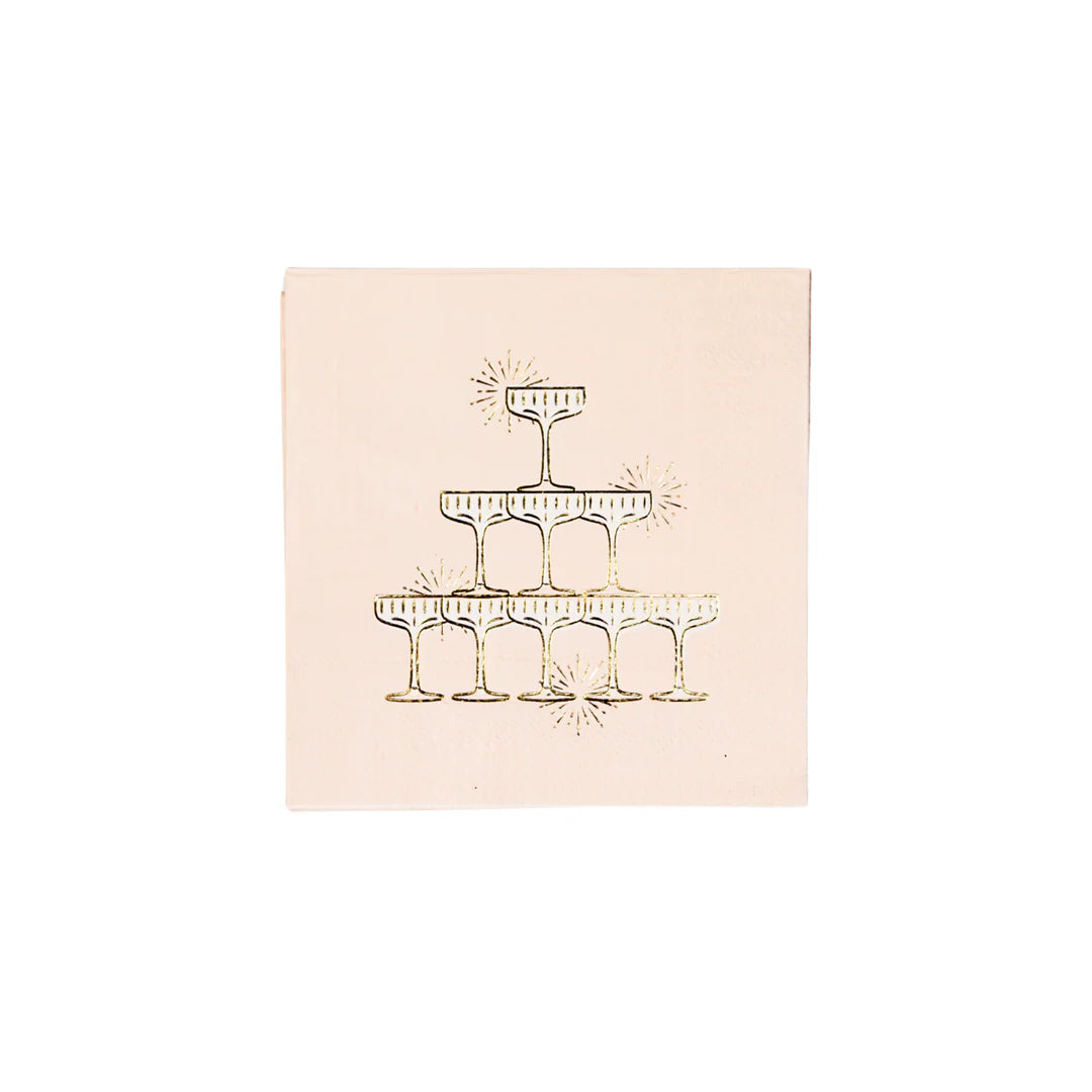 Servilletas cgicas Copas doradas