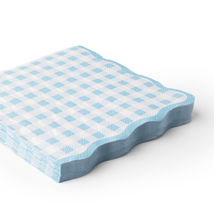 Servilletas Grandes de Cuadros Azules