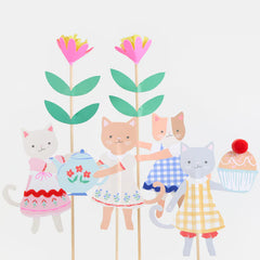 Kitten Party Cake Topper