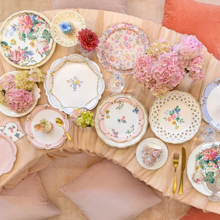 Pink Chintz Platos Grandes