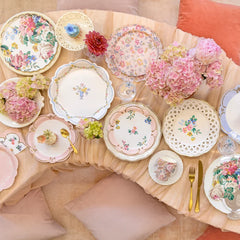 Pink Chintz Platos Grandes