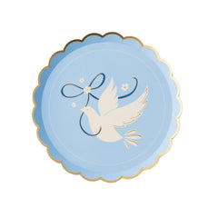 plato postre dove sky blue 8 pz.