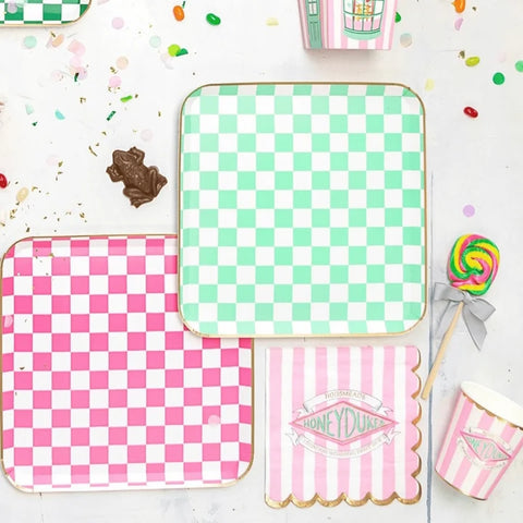 PLATOS GRANDES A CUADROS DE HARRY POTTER X BONJOUR FETE HONEYDUKES 8pz.