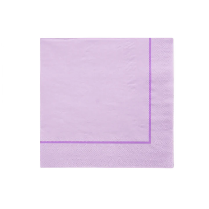 servilleta cuadrada grande lilac 20 pz.