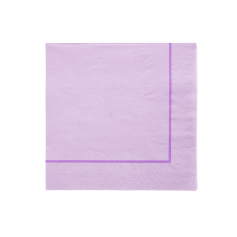servilleta cuadrada grande lilac 20 pz.