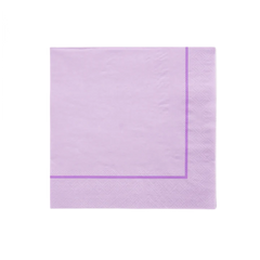servilleta cuadrada grande lilac 20 pz.