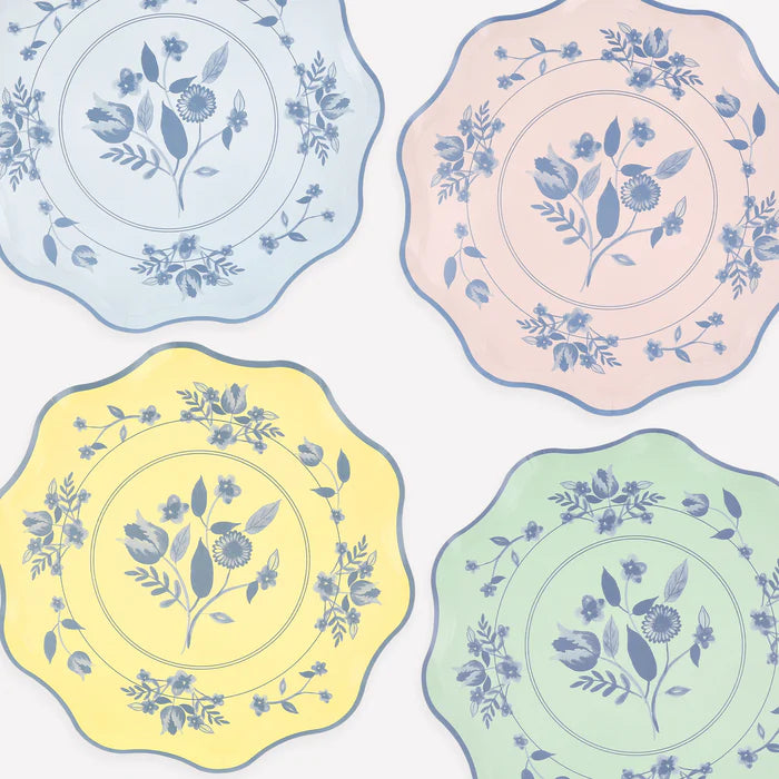 Vintage Floral Platos Grandes