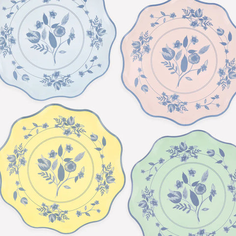 Vintage Floral Platos Grandes