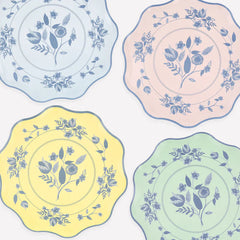 Vintage Floral Platos Grandes