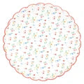 plato dinner ditsy posy scalloped