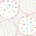 plato dinner ditsy posy scalloped