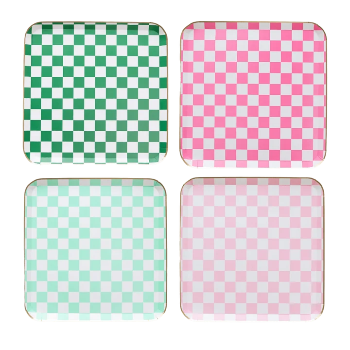 PLATOS GRANDES A CUADROS DE HARRY POTTER X BONJOUR FETE HONEYDUKES 8pz.
