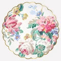 plato dinner rococo floral 8 pz.