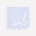 servilleta cuadrada rococo azul 16 pz.