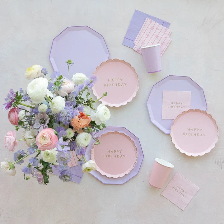 servilleta cuadrada grande lilac 20 pz.