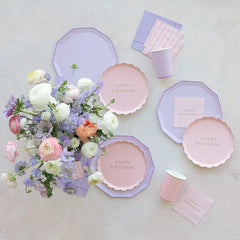 servilleta cuadrada grande lilac 20 pz.