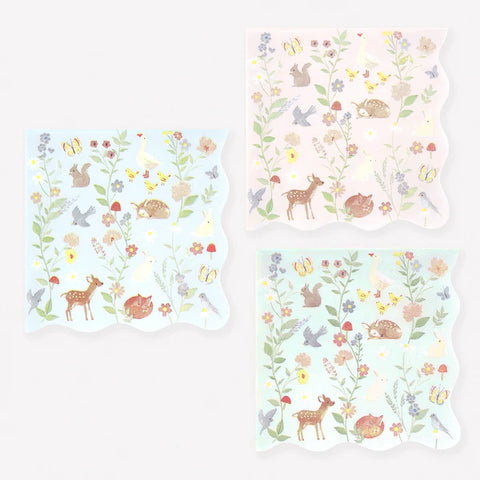 servilletas pequeños animales
